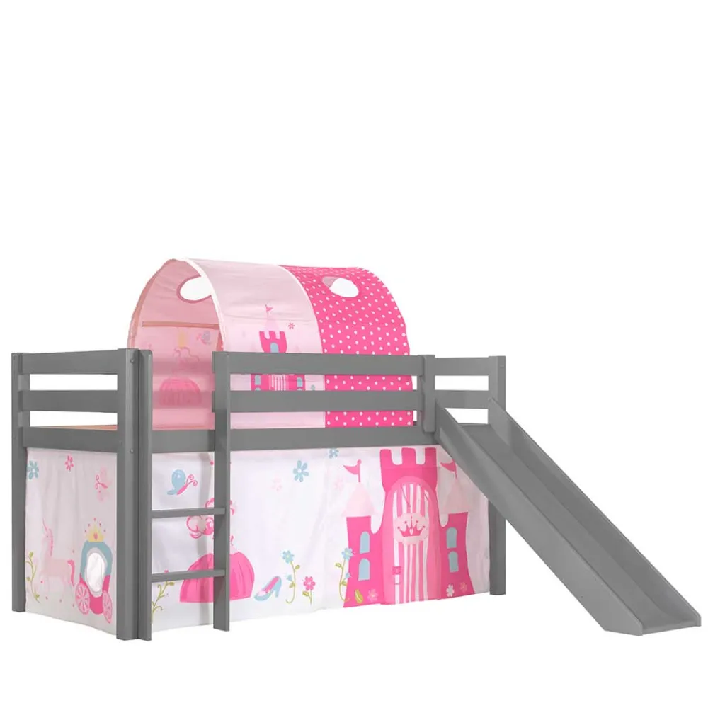 Wohnen Kinderbetten*Spielbett für Prinzessin Zimmer mit Rutsche - Abelcaso