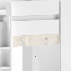 Kinder Wohnen Spielbett mit Hütte 120 cm hoch - Aramo