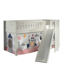 Kinder Wohnen Spielbett mit schräger Rutsche Prinzessin - Novelya