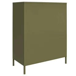 Wohnen Spind Design Highboard in Oliv Grün - Austral