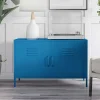 Wohnen Spind Design Kommode in Blau - Datinel