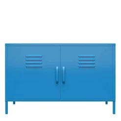 Wohnen Spind Design Kommode in Blau - Datinel