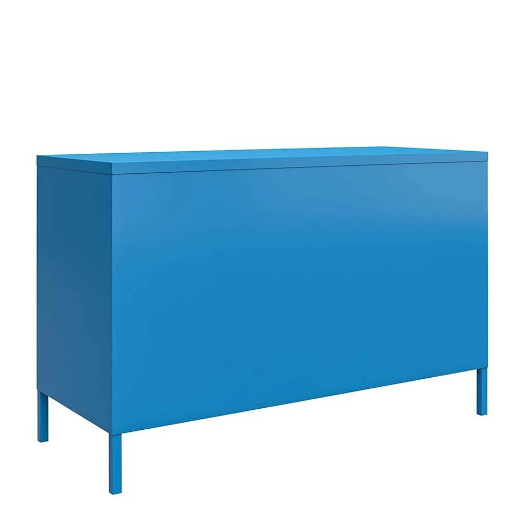 Wohnen Spind Design Kommode in Blau - Datinel