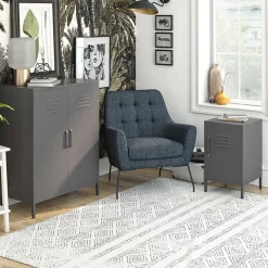 Wohnen Spind Optik Kommode mit Tür - Vespania