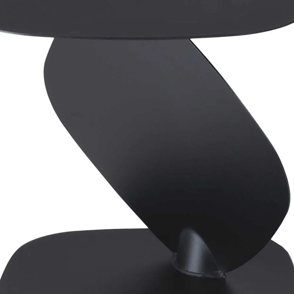 Wohnen Designermöbel*Stahl Beistelltisch in Schwarz pulverbeschichtet - Acapella