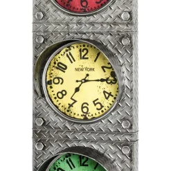 Wohnen Wanduhren*Stahl Design Wanduhr in Ampel Optik - Cunicci