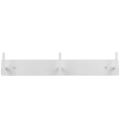 Wohnen Stahl 3er Hakenleiste in Weiß - Kingston