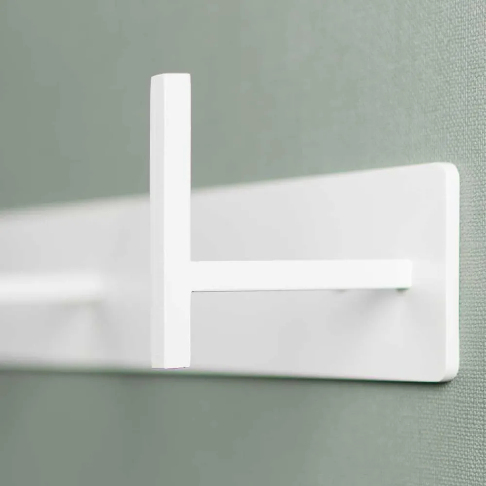 Wohnen Stahl 3er Hakenleiste in Weiß - Kingston