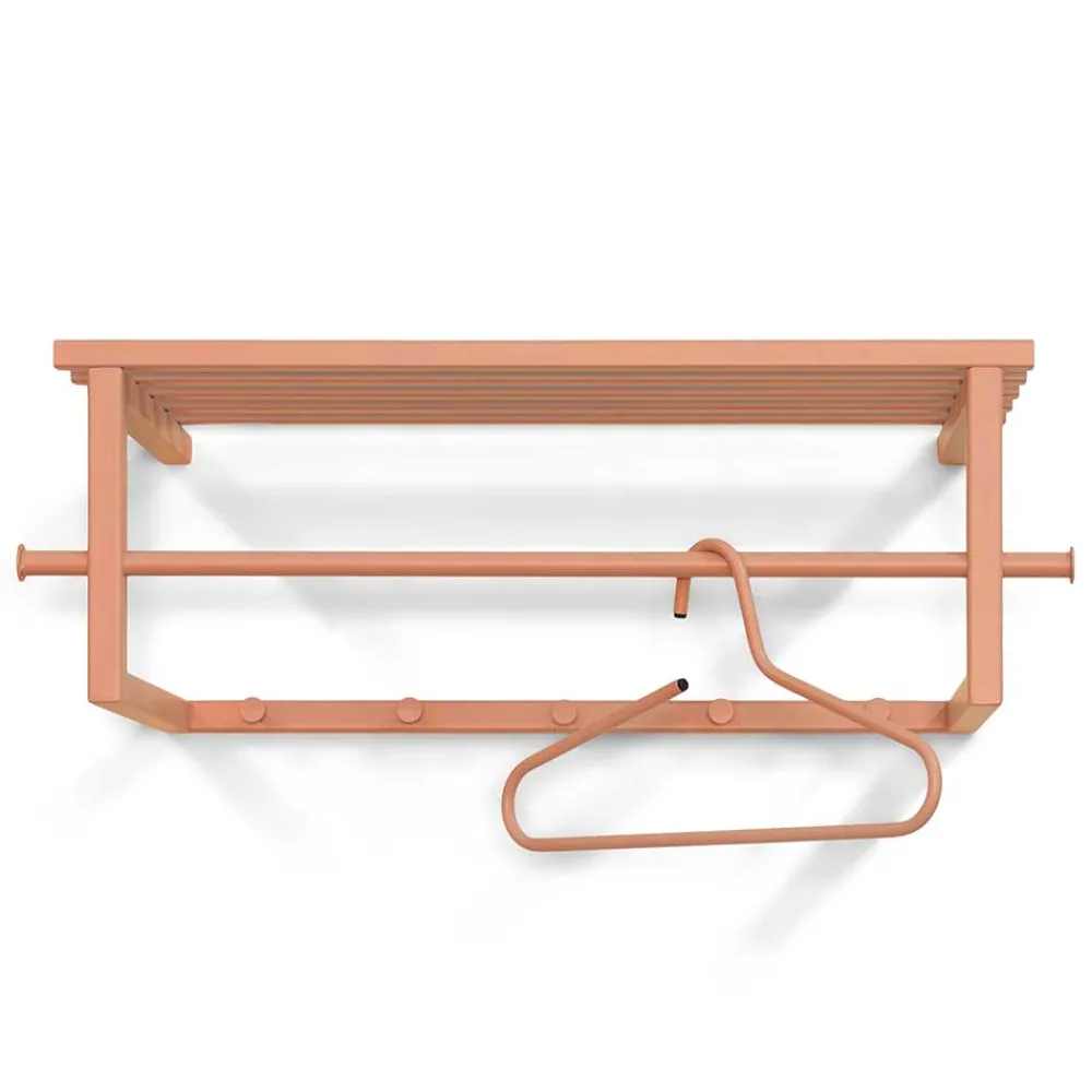 Wohnen Garderoben|Garderoben*Stahl Garderobe in Terracotta pulverbeschichtet - Simonas