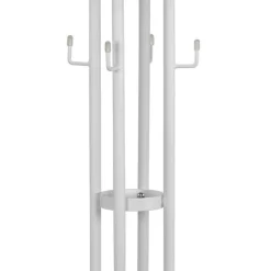 Wohnen Kleiderständer|Bürogarderoben*Stahl Garderobenständer in Weiß - Enzigo