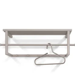 Wohnen Stahl Hängegarderobe in Taupe - Helias