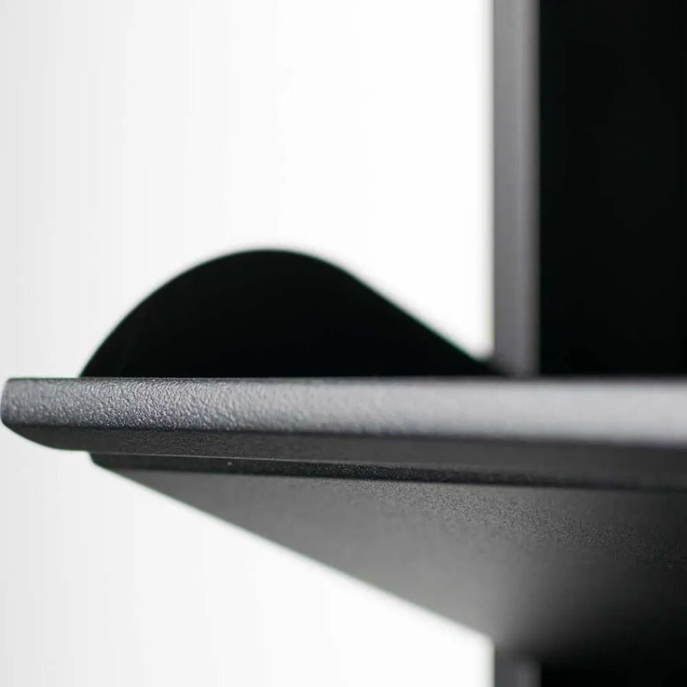 Wohnen Stahl Schuhkipper in Schwarz - Drahina