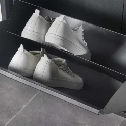 Wohnen Stahl Schuhkipper in Schwarz - Drahina