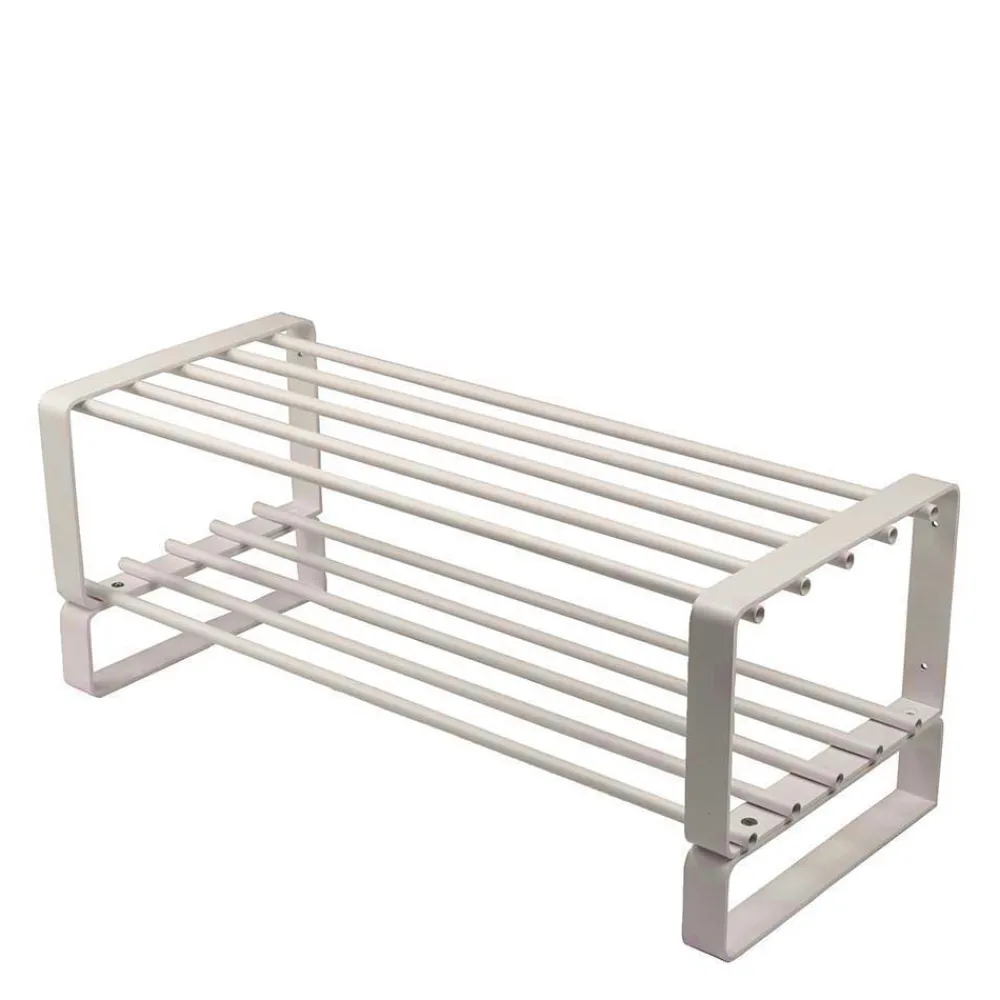 Wohnen Stahl Schuhregal in Weiß - Torosma