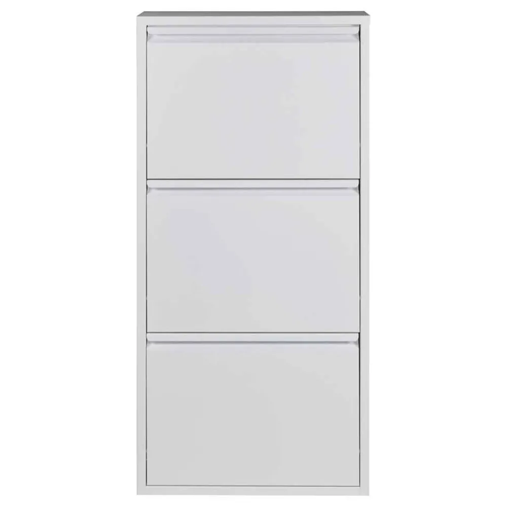 Wohnen Schuhschränke*Stahl Schuhschrank in Weiß pulverbeschichtet - Donzai