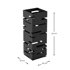 Wohnen Stahl-Schirmständer in Schwarz - Lining