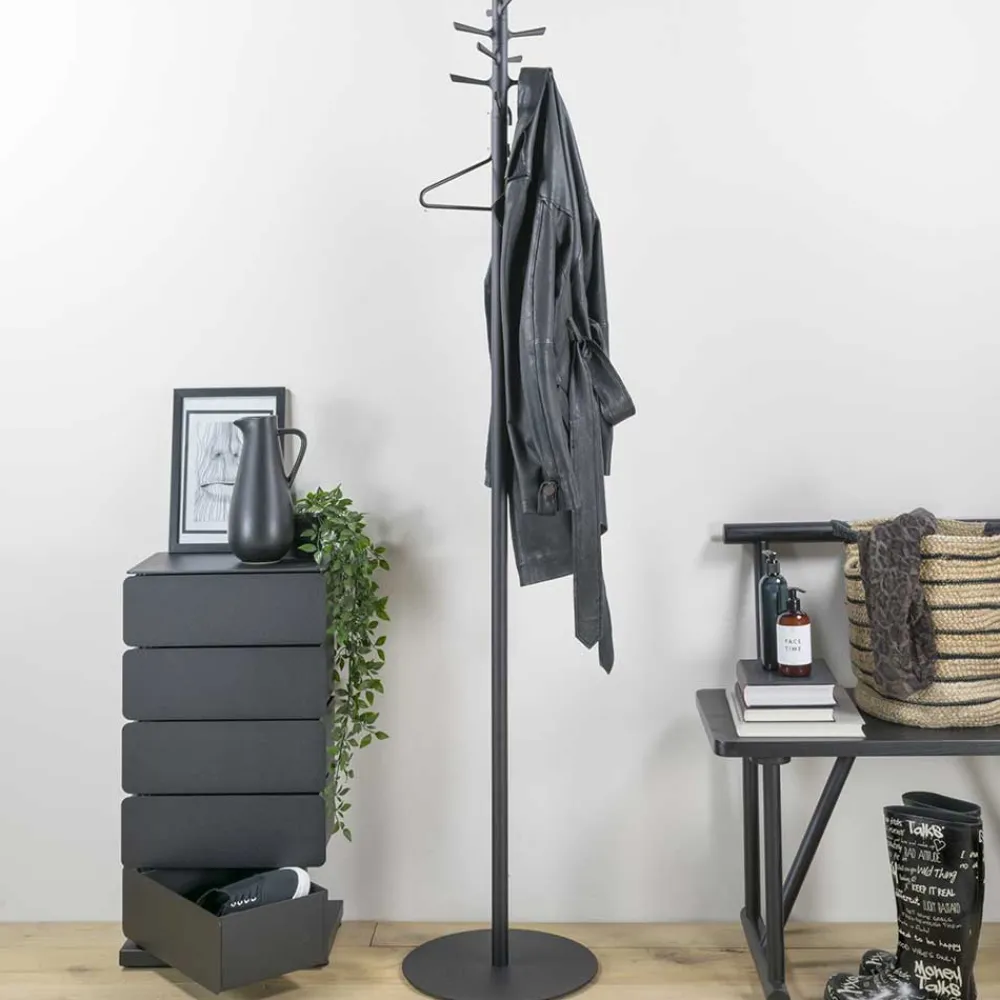Wohnen Kleiderständer|Garderoben*Standgarderobe Garderobenständer aus Stahl - Paola