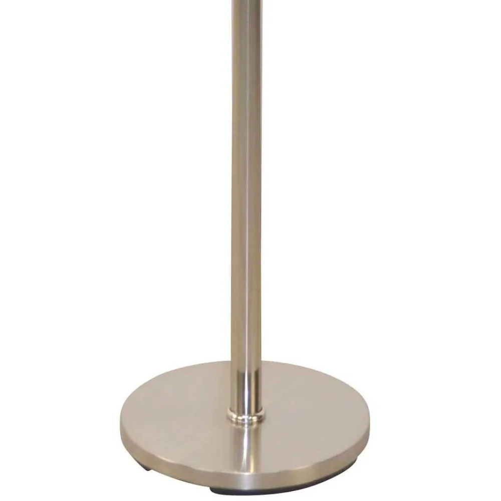 Wohnen Standgarderobe in Nickelfarben & Natur - Rambano