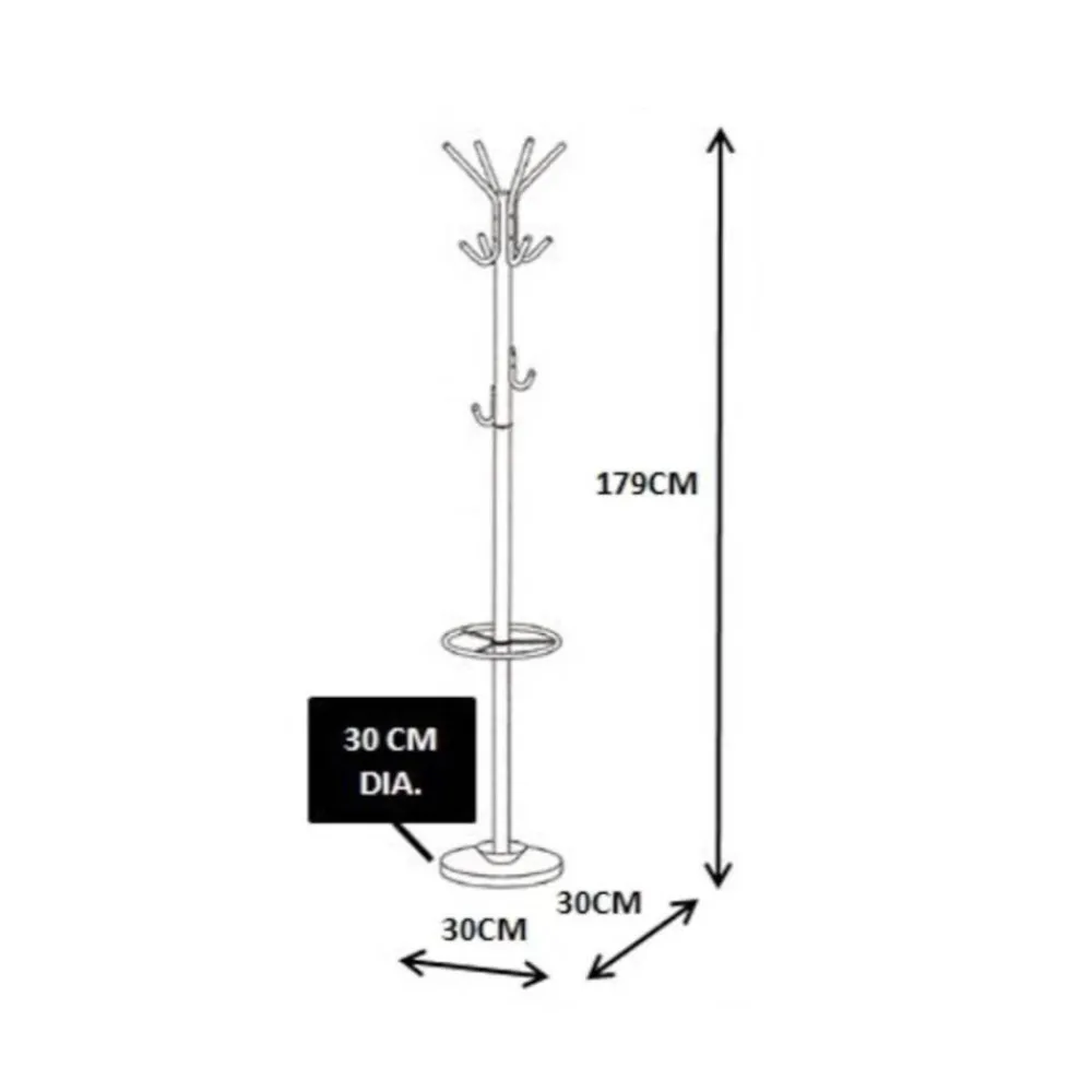 Wohnen Standgarderobe in Weiß Metall - Maxima