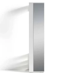 Wohnen Garderoben|Garderoben*Standgarderobe mit Spiegel in Weiß - Emja