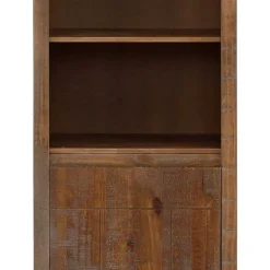 Wohnen Standregal aus Kiefer Massivholz Dunkel - Lavagna