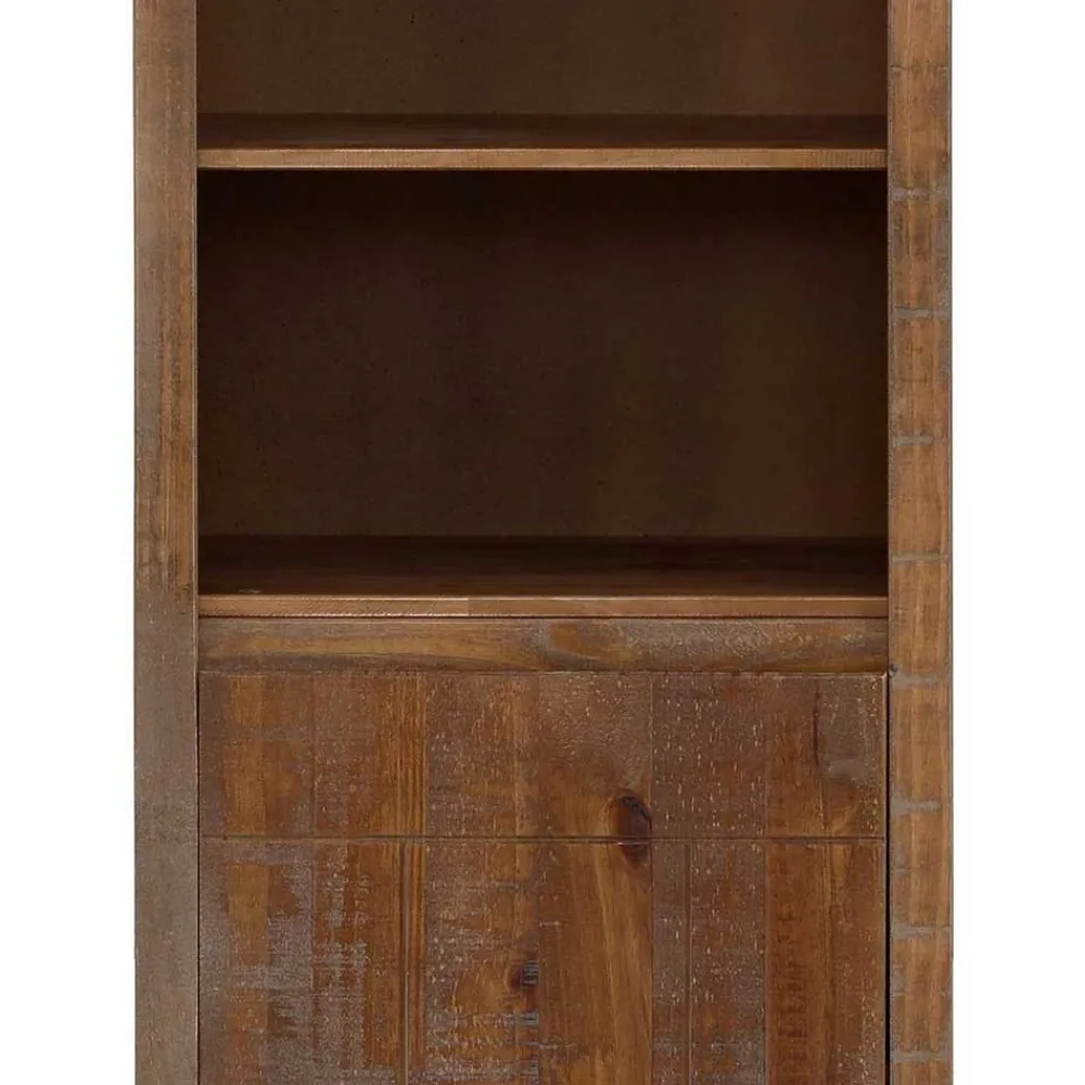 Wohnen Standregal aus Kiefer Massivholz Dunkel - Lavagna