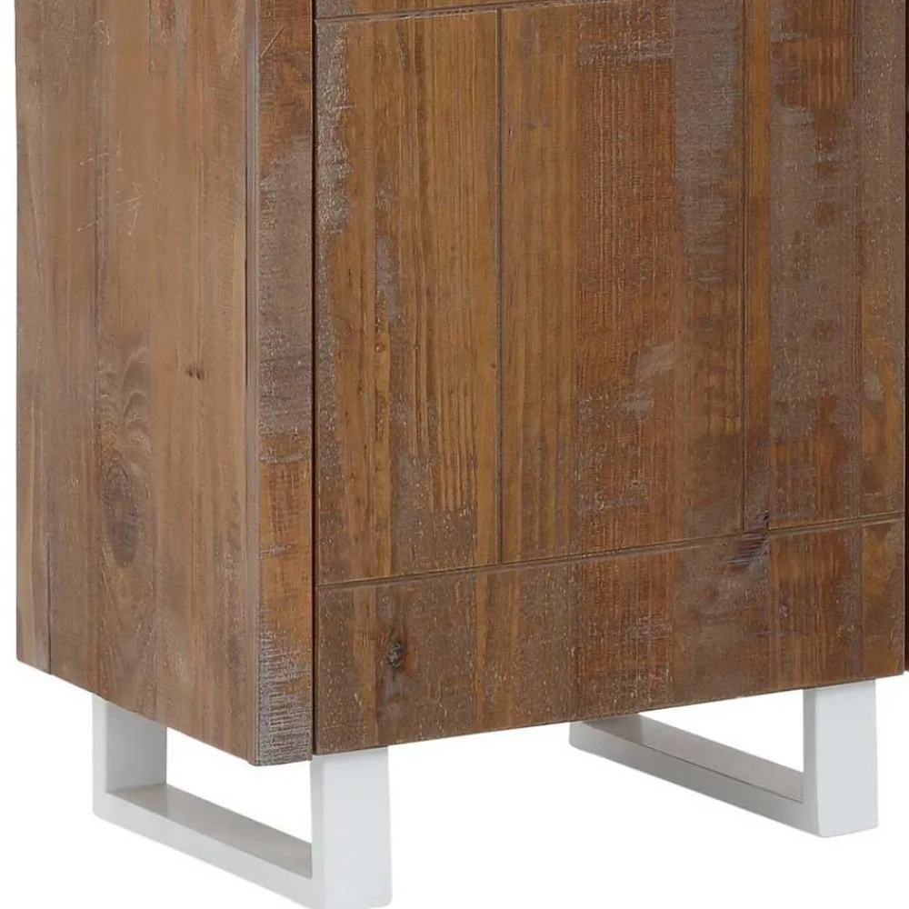 Wohnen Standregal aus Kiefer Massivholz Dunkel - Lavagna