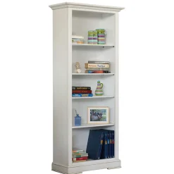 Wohnen Vitrinen|Wohnzimmer-Vitrinen*Standregal mit fünf Fächern in Antikweiß - Annot