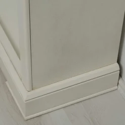 Wohnen Vitrinen|Wohnzimmer-Vitrinen*Standregal mit fünf Fächern in Antikweiß - Annot