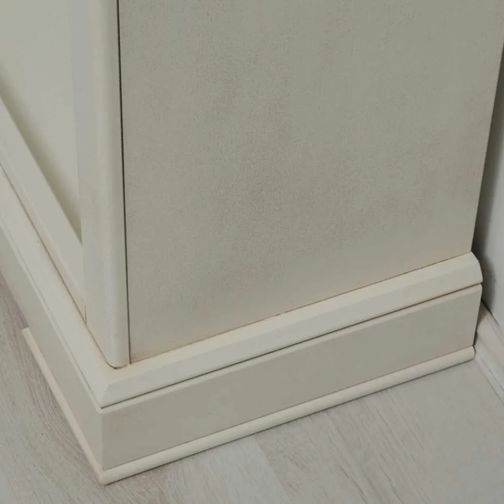 Wohnen Vitrinen|Wohnzimmer-Vitrinen*Standregal mit fünf Fächern in Antikweiß - Annot