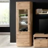 Wohnen Esszimmer-Vitrinen|Vitrinen*Standvitrine aus Balkeneiche - Destal