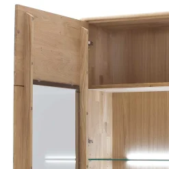 Wohnen Esszimmer-Vitrinen|Vitrinen*Standvitrine aus Balkeneiche - Destal