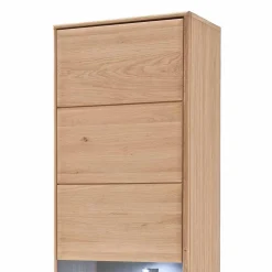 Wohnen Naturholzmöbel|Esszimmer-Vitrinen*Standvitrine Vernella aus Eiche hell geölt