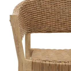 Wohnen Stapelbare Armlehnstühle aus Eukalyptusholz - Finola (4er Set)