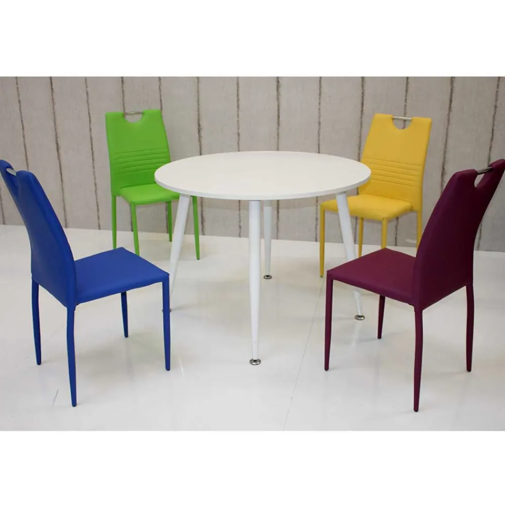 Wohnen Stapelbare Polsterstühle in Gelb - Liguria (4er Set)