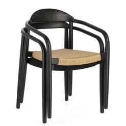 Wohnen Stapelbarer Armlehnenstuhl im Skandi Design - Giulietta (4er Set)