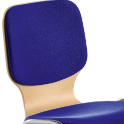 Wohnen Graue Möbel|Küchenstühle*Stapelstuhl in Blau & Buche - Caritera