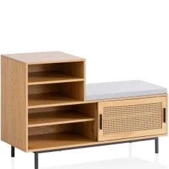 Wohnen Schuhschränke|Garderobenbänke*Stauraum Garderobenbank in Eiche Natur - Around