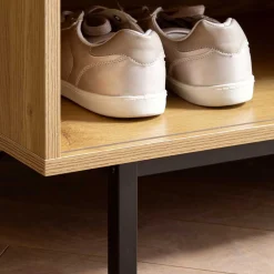 Wohnen Schuhschränke|Garderobenbänke*Stauraum Garderobenbank in Eiche Natur - Around