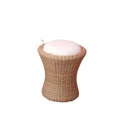 Wohnen Stauraum Hocker Sabato aus Rattan