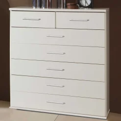 Wohnen Stauraum Kommode Mellevos in Weiß