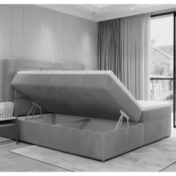 Wohnen Jugendbetten*Stauraum Samtbett in Dunkelgrün - Winaray