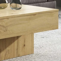 Wohnen Stauraum Sofatisch in Wildeiche & Creme - Tara