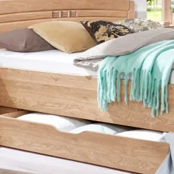 Wohnen Stauraumbett Anlage aus Eiche - Sendician (dreiteilig)