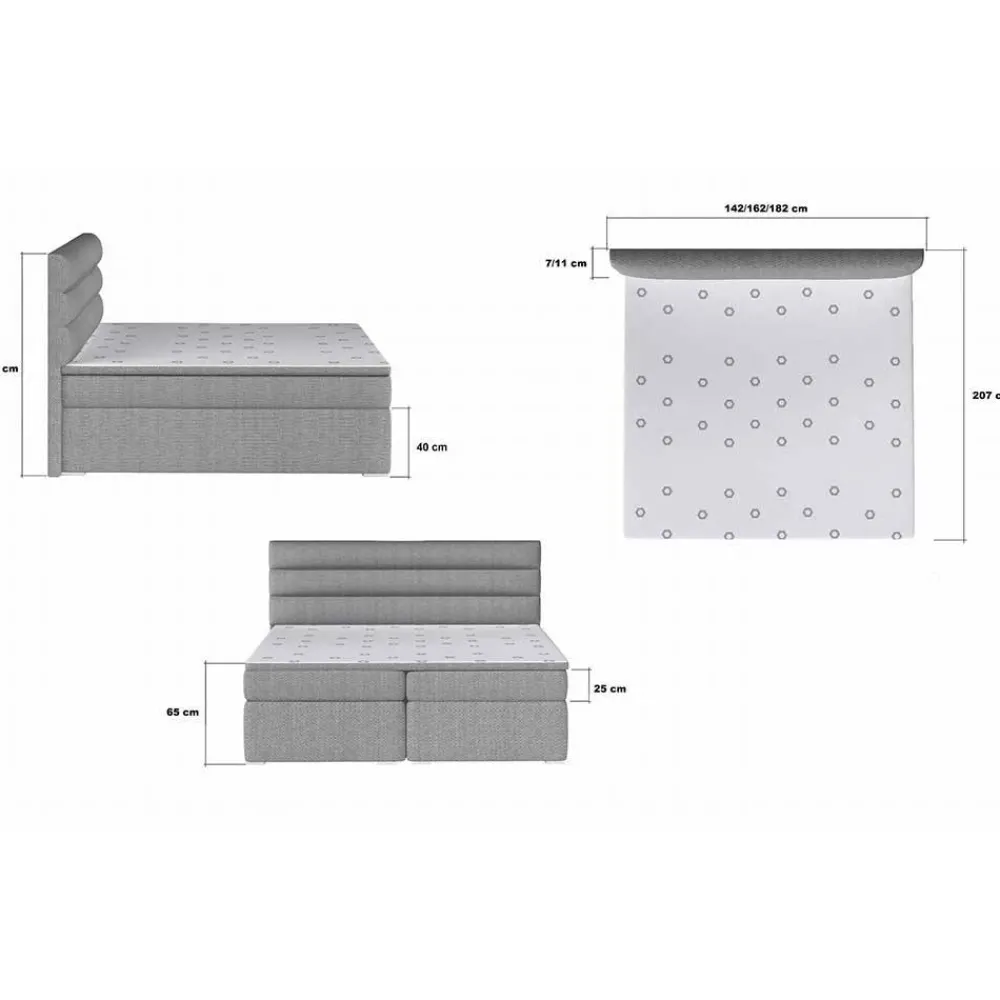 Wohnen Jugendbetten*Stauraumbett in Dunkelgrün Veloursbezug - Waruna