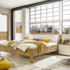 Wohnen Betten|Betten*Stauraumbett Neriman und Nachtkommoden Set (dreiteilig)