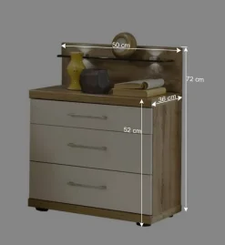 Wohnen Betten|Betten*Stauraumbett Neriman und Nachtkommoden Set (dreiteilig)