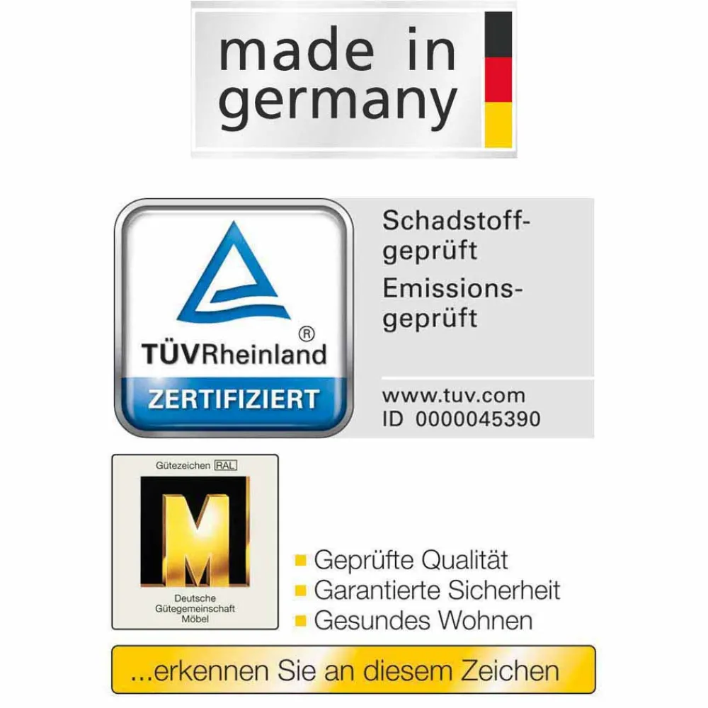 Wohnen Betten|Betten*Stauraumbett Neriman und Nachtkommoden Set (dreiteilig)