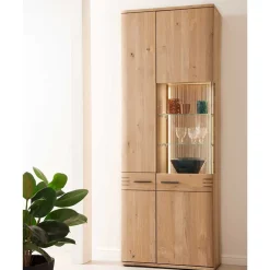 Wohnen Stauraumvitrine Wohnzimmerschrank 2-türig - Crupean