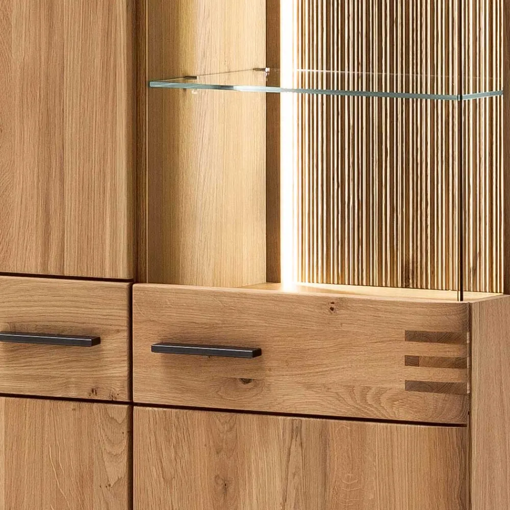 Wohnen Stauraumvitrine Wohnzimmerschrank 2-türig - Crupean